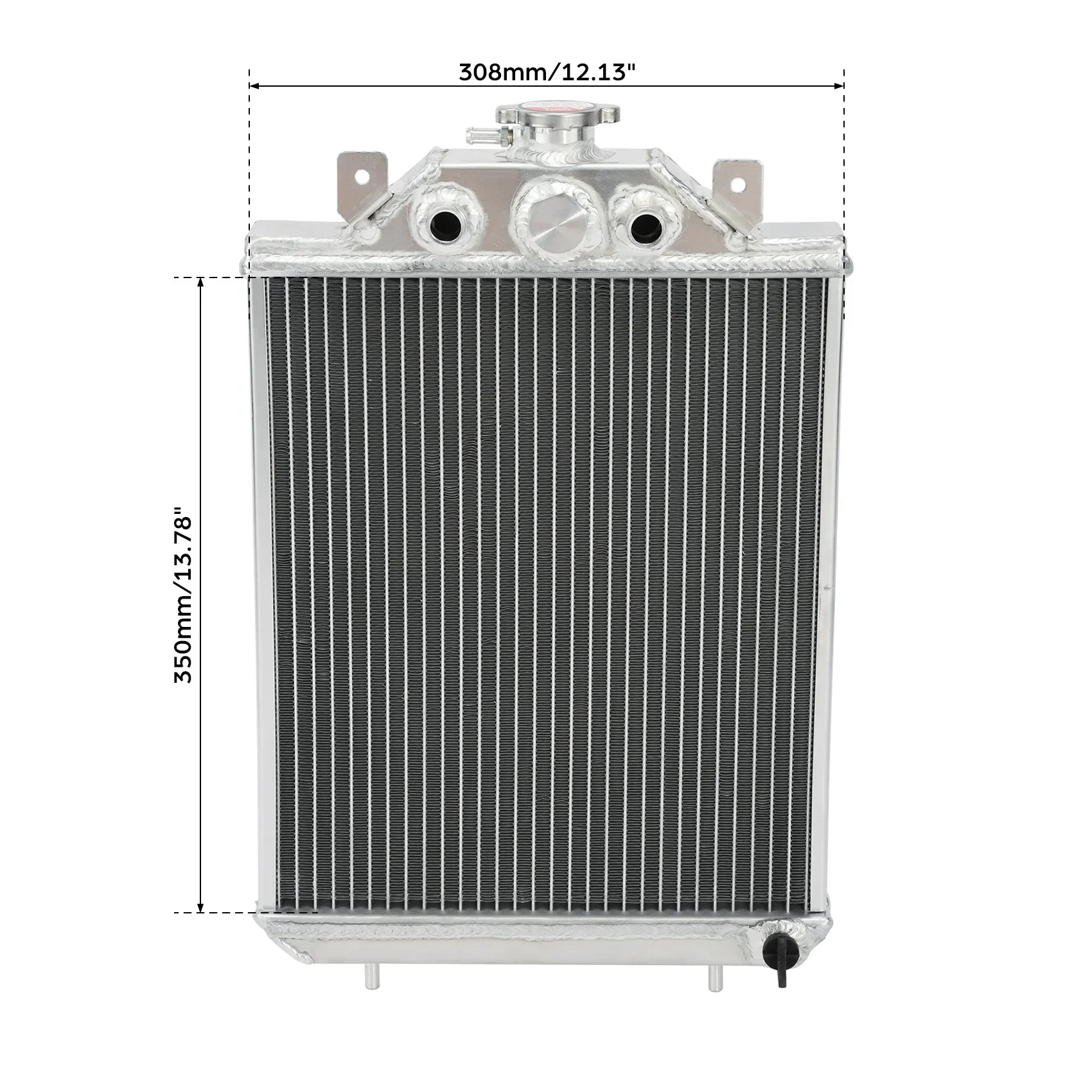 Фото Motorcycle Parts Radiator For Polaris Ranger 500 6x6 UTV 1999 Replace For 1240029 №4