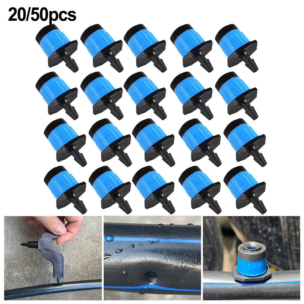 

Adjustable Irrigation Drippers 4mm Barb Sprinkler Micro Irrigation Garden Dripper Head Fits Bonsai Waterer Spring Dripper