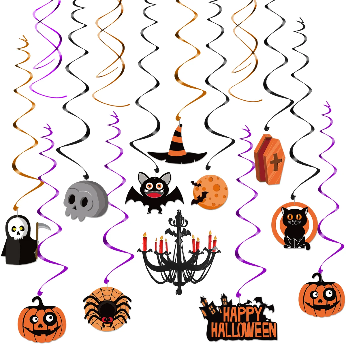 

UNOMOR, 30 шт., менее страшные подвесные украшения для вечерние, товары для особых мероприятий