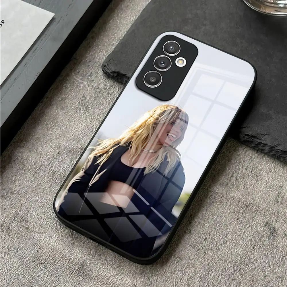 Чехол R-Renee для телефона с изображением певицы и S24 Ultra Samsung S23 Fe S22 S20 S21 Plus Galaxy A54 A34 A24