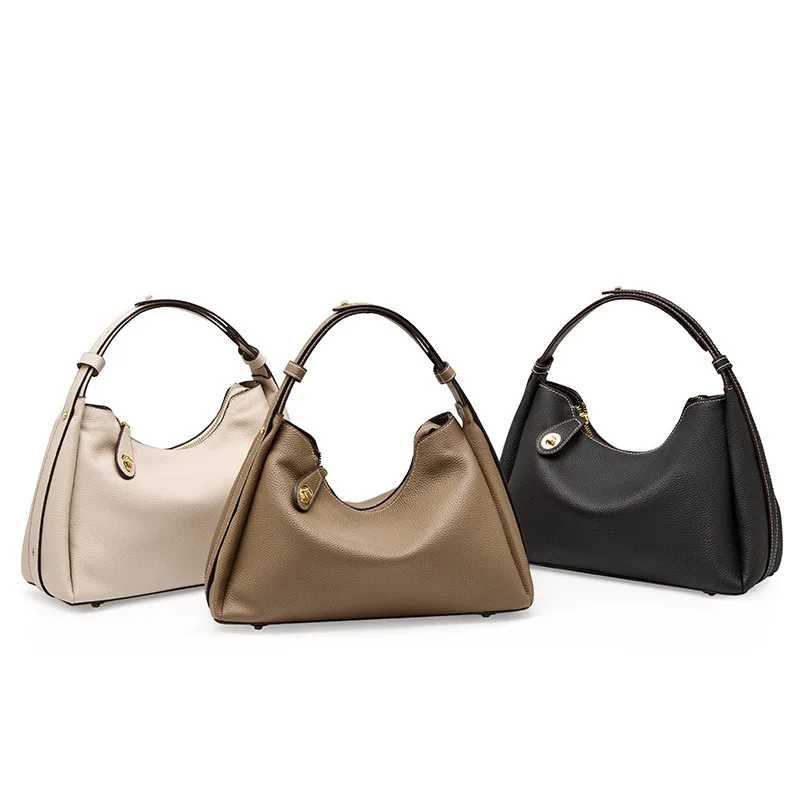 New Genuine Leather Women Armpit Luxury Designer Handbags For Young Gilrs High Quality Bags