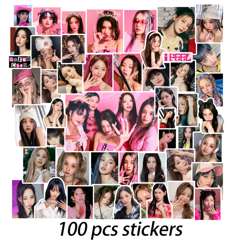 

30/50/100PCS Kpop (G)I-DLE I FEEL Album MIYEON Minnie SOYEON YUQI SHUHUA GIDLE I NEVER DIE HANN Senorita DUMDi Decal Sticker Toy