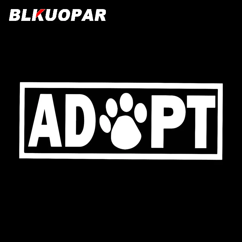 BLKUOPAR ADOPT DOG CAT ANIMAL RESCUE забавная наклейка для автомобилей Милая высечка Виниловая