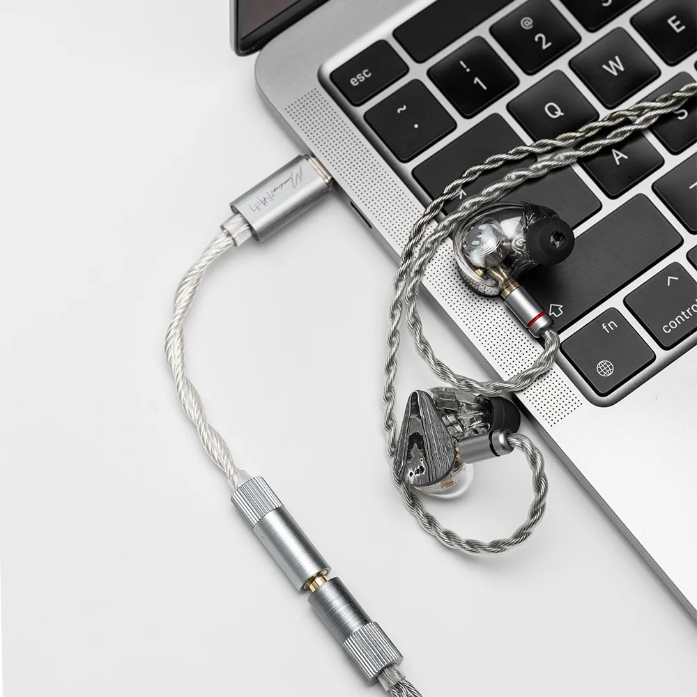 Фото Moondrop ECHO-A USB DAC Портативный декодер Усилитель для наушников IEM AMPs Мобильный ключ Адаптер TYPE C на 3,5 мм №4