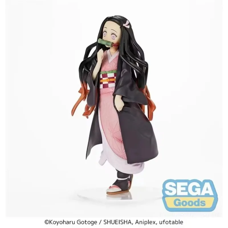 Фото В наличии SEGA, оригинальные фигурки аниме «Убийца демонов», Камадо Танджиро Незуко, ПВХ, коллекция игрушек, подарки №5