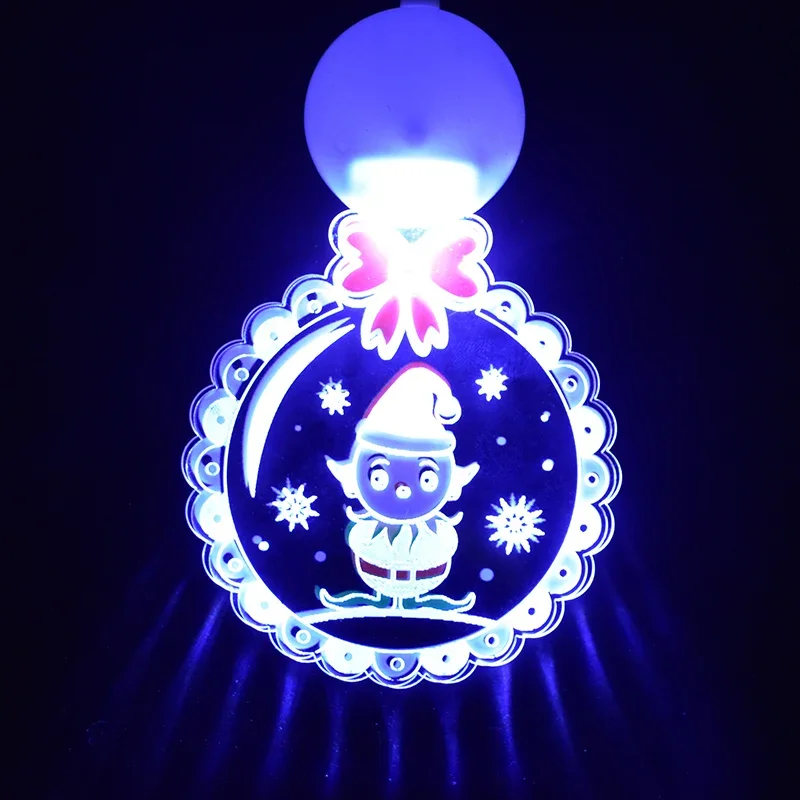 Творческие 3D праздничные украшения Рождественская модель светящаяся подвеска