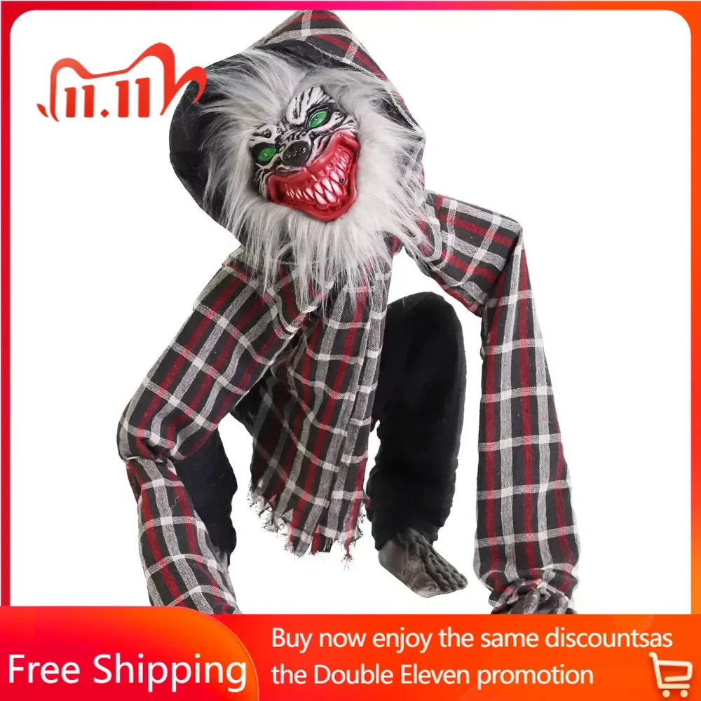 

Werewolf Animatronic with Lights and Sound Halloween Decoration