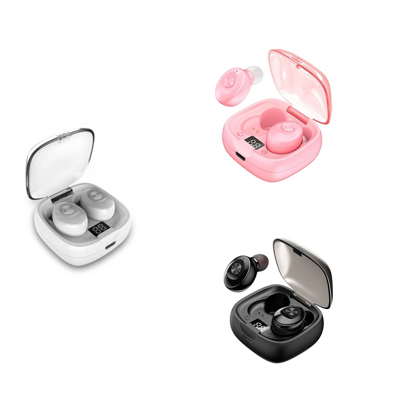 

Беспроводные наушники Bluetooth 5,0, наушники с сенсорным управлением, спортивные наушники-вкладыши, цифровой дисплей, работает на смартфонах