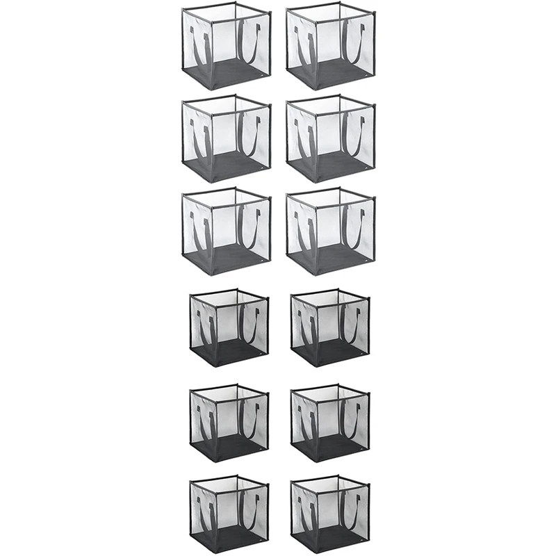 

6 Pcs Popup Laundry Hamper Small Collapsible Laundry Baskets With Handles, Portable Mesh Laundry Hamper