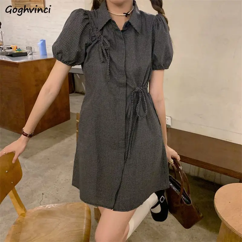 

Женское платье в стиле преппи, кавайное, шикарное, с отложным воротником, необычное, на шнуровке, молодежное, модное, в стиле ольччан, Мини, дл...