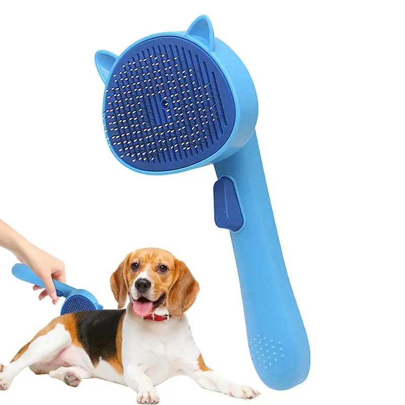 

Cat Grooming Brush Stainless Steel Needles Comb Hair Brush Puppy Hair Care Comb Kitten Massage Brush Pet Self Cleaning Supplies