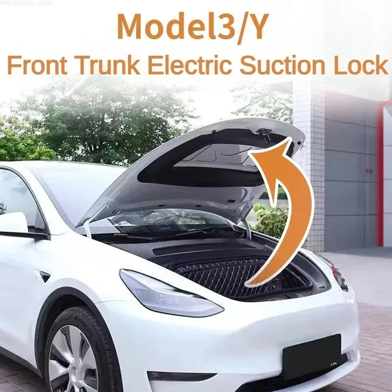 Для Tesla Model 3/Y автомобильный Frunk мягкий закрывающий замок передний багажник