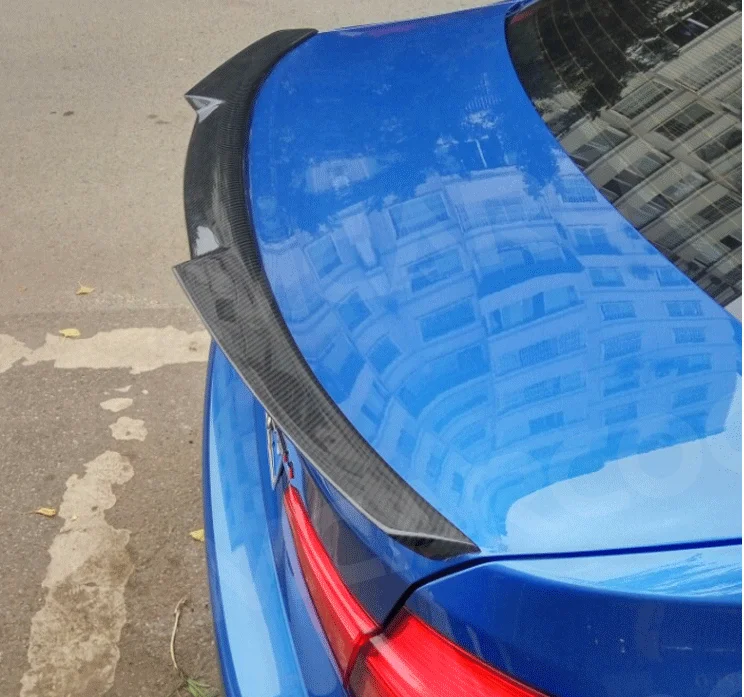 Задний спойлер из сухого углеродного волокна глянцевый черный ABS для BMW 2 серии F44