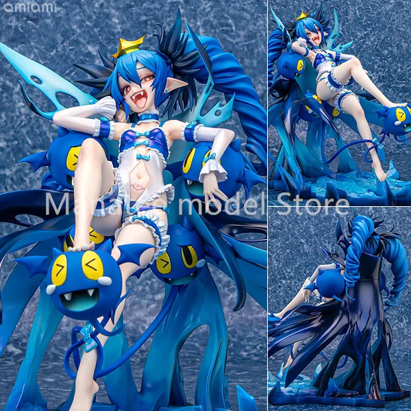 Фото ﻿   AmiAmi x AMAKUNI Оригинальная фигурка BOMBERGIRL Aqua Vampire Negligee Ver. Коллекционная фигурка аниме-персонажа из ПВХ, масштаб 1/7, игрушка-кукла, подарок №1