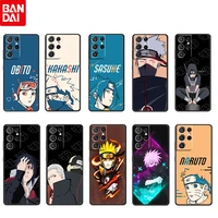 anime naruto ink painting for samsung galaxy s22 s21 s20 ultra plus pro s10 s9 s8 s7 4g 5g tpu soft black phone case funda coque