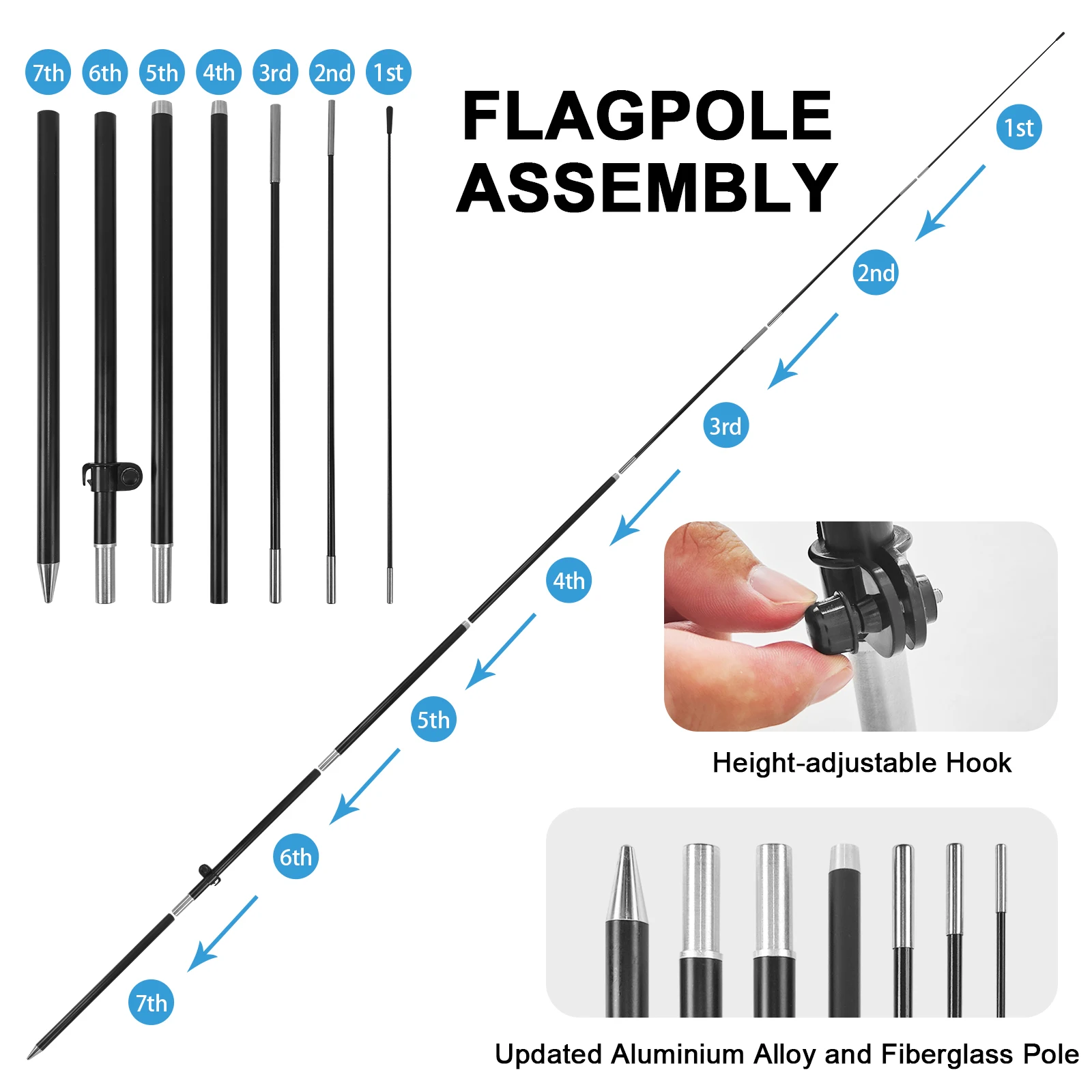 FSFLAG 1 шт. 280 см флаг с медицинскими перьями флагштоком рекламный наружный баннер