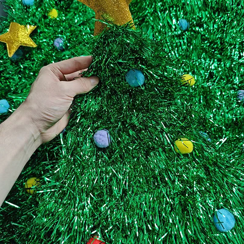 Красочная светодиодная светящаяся шапка для рождественской елки рождественская