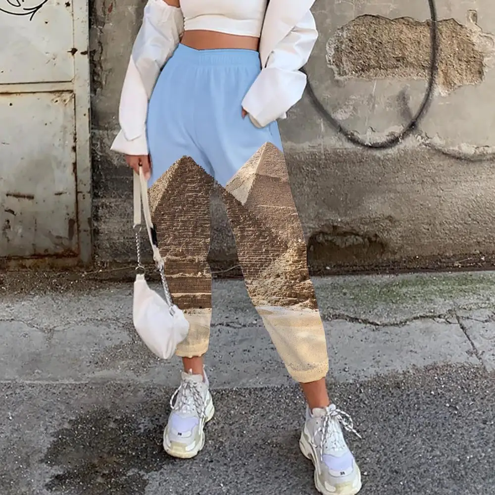 

Женские брюки в виде пирамиды, с завышенной талией