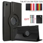 Чехол для планшета Samsung Galaxy Tab A7 Lite 8,7 дюйма, семейный T225, кожаный чехол с поворотом на 360 градусов для Tab A8 2021 X200, защитный чехол