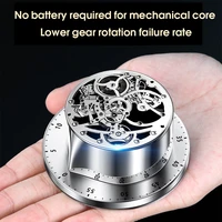 stainless steel magnetic kitchen timer mechanical alarm clock timer retro time cooking food tools home countdown gadget timer