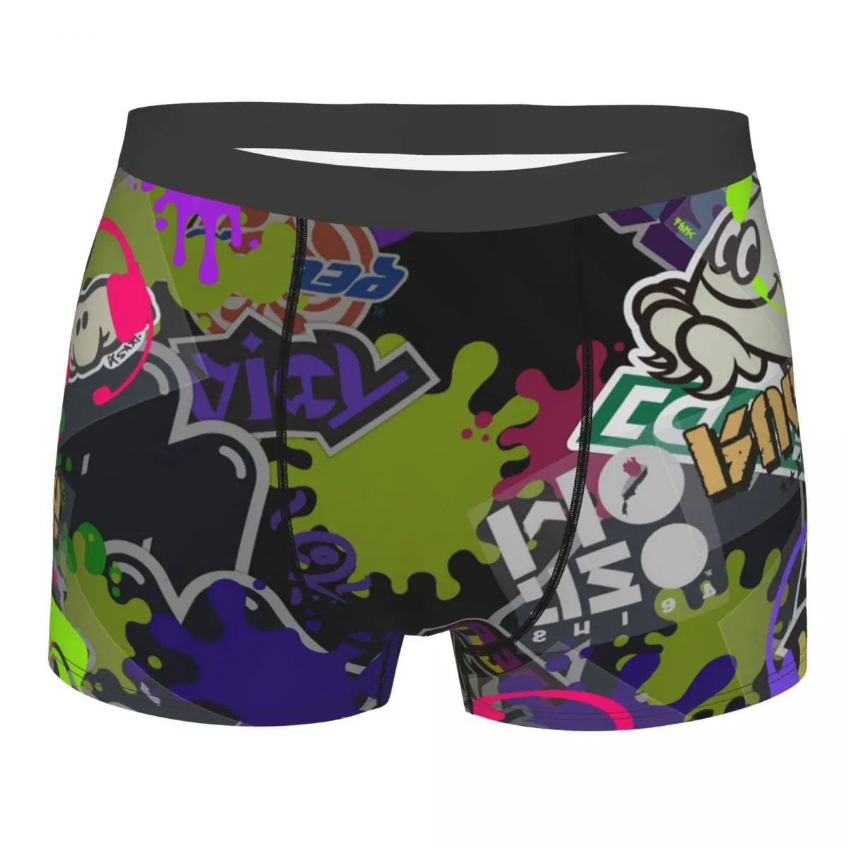 

Sexy Boxer Splatoon Collage Shorts Panties Briefs Men's Underwear Game Octopus Soft Underpants for Homme