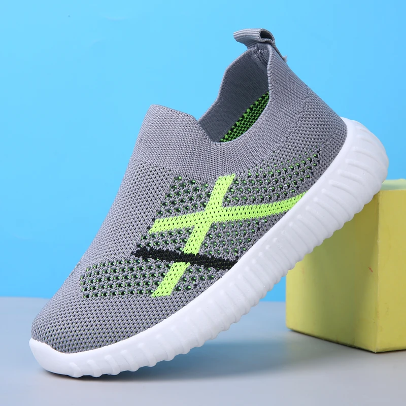 

Летняя детская модная спортивная обувь; Сетчатая дышащая детская обувь для бега; Слипоны для мальчиков; Кроссовки; Обувь для девочек; Обувь ...