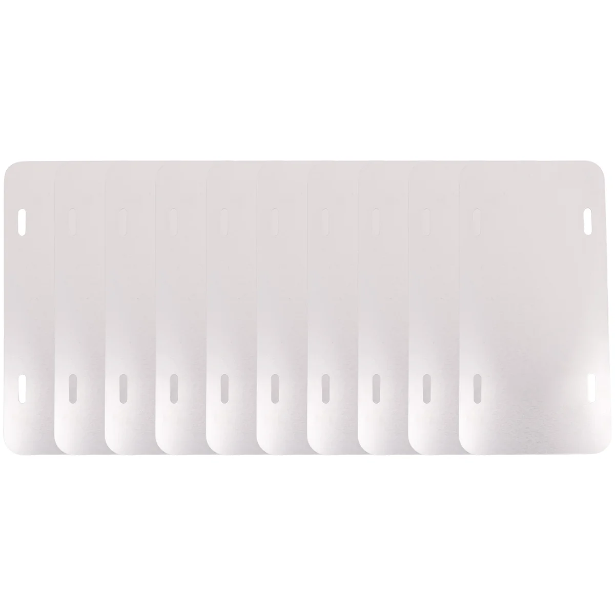 

6 Inch x 3 Inch 10 Pack Sublimation License Plate Blanks,Heat Thermal Transfer DIY Picture,Aluminum License Plate Tag