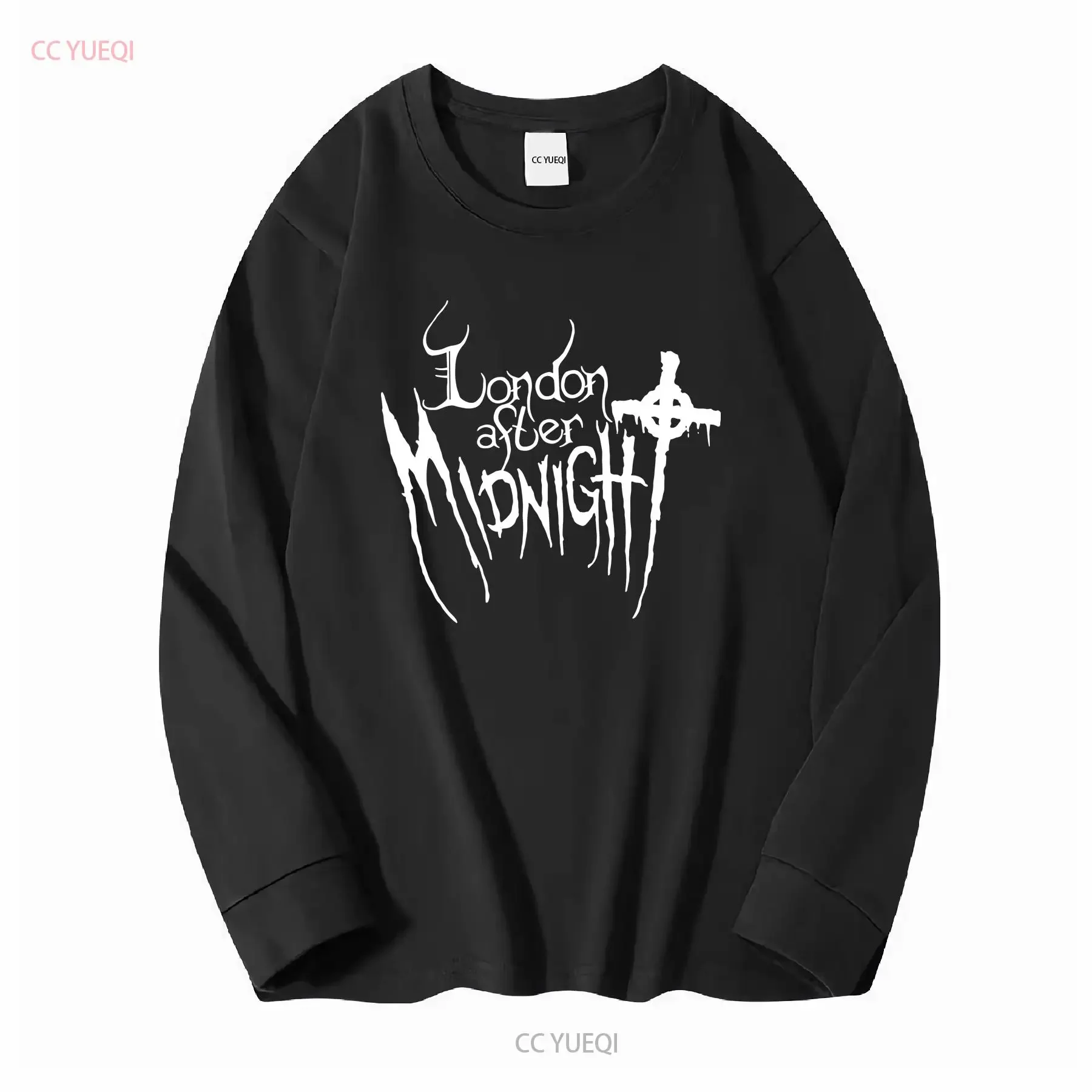 Фото Винтажная футболка London After MidnighT 2000-х годов, большая винтажная стираная дышащая слегка универсальная графика с длинными или короткими рукавами №3