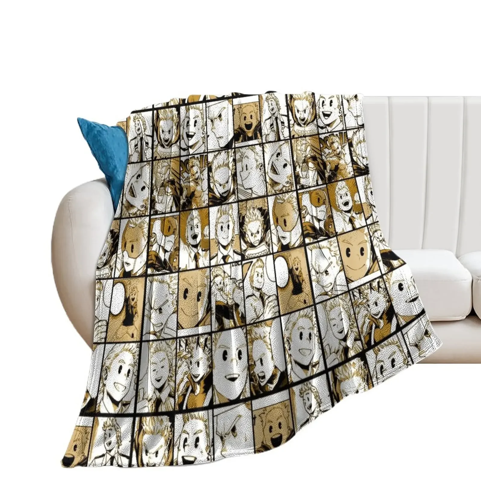 Mirio Togata коллаж цветная версия плед ворс декоративные диваны одеяла