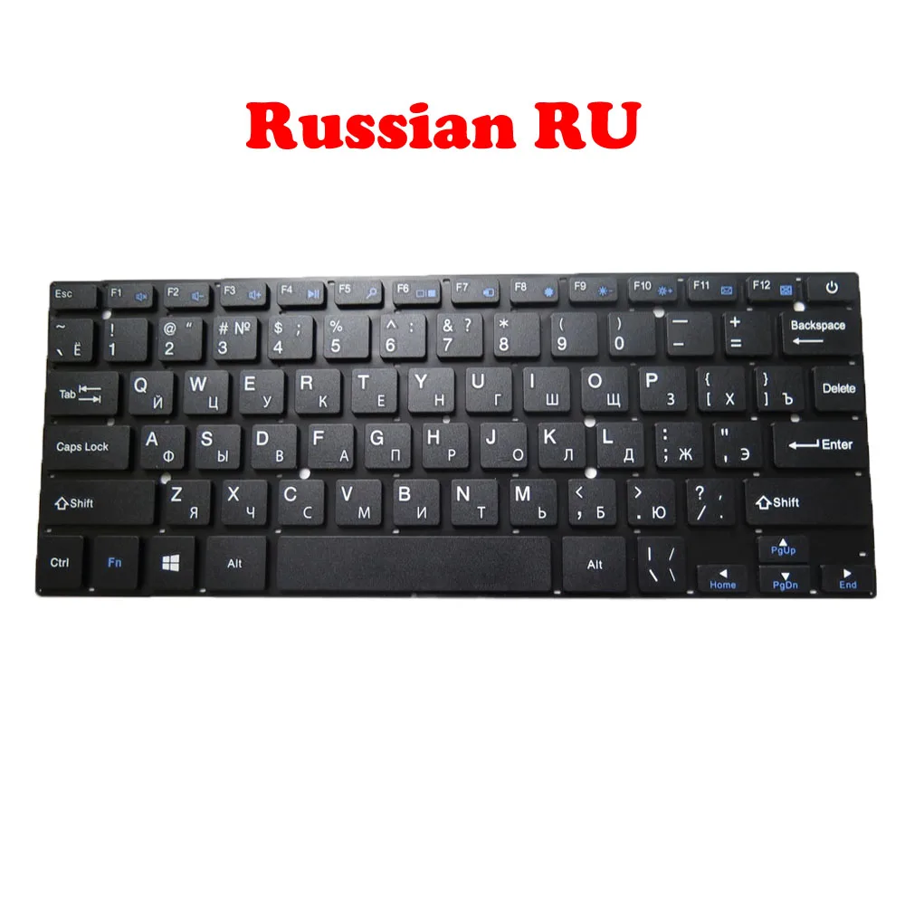 Клавиатура RU IT FR для Jumper EZbook 3SE 3SL ONDA XIAOMA 41 XM41 OW114 MB 27716008 -BZ YXT-NB93-48 PRIDE-K2697 Новый