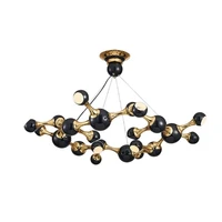 new luxury art led chandeliers villa club dinning room kitchen restaurant ceiling pendant lamp led g9 bulb source fitting