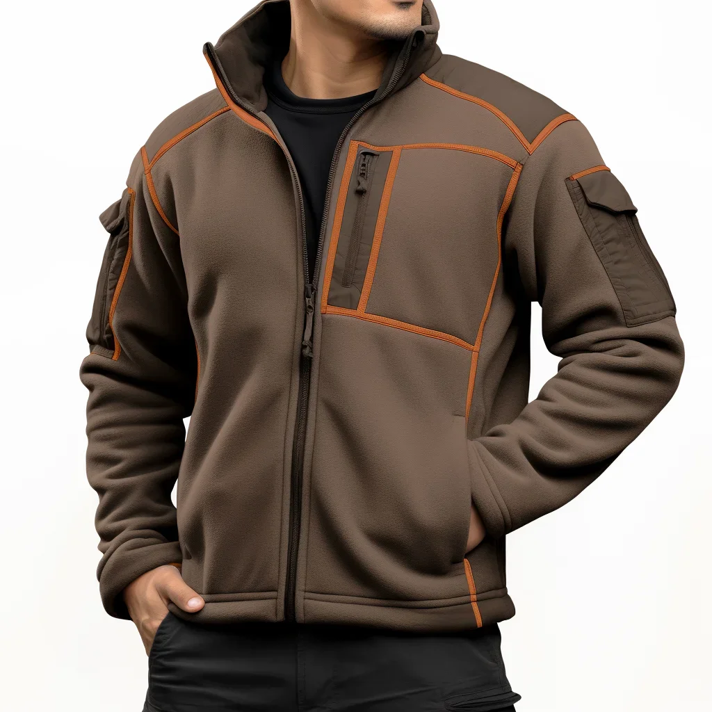 

Men's Vintage Fleece Jacket with Mesh Lining