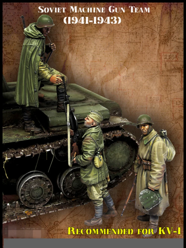 Soviet Machine Gun Team 3 People