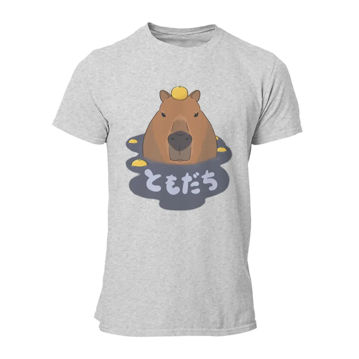 

Футболка мужская повседневная из чистого хлопка с круглым вырезом