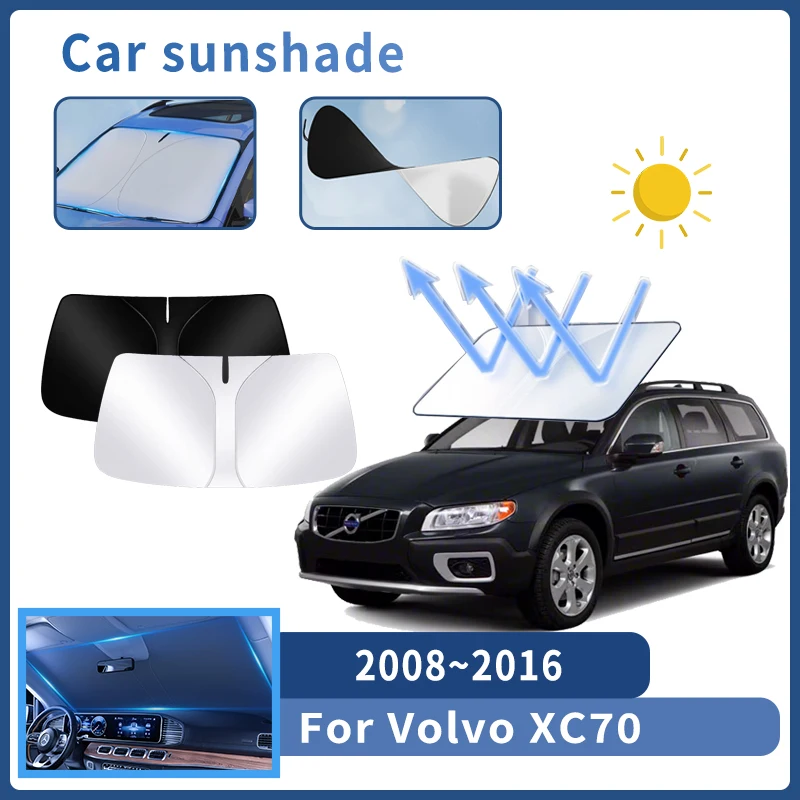 

Автозапчасти для Volvo XC70 2008 ~ 2016 2009 2010 солнцезащитный козырек для лобового стекла Защита от солнца Тепловая крышка летние аксессуары для салона автомобиля инструмент