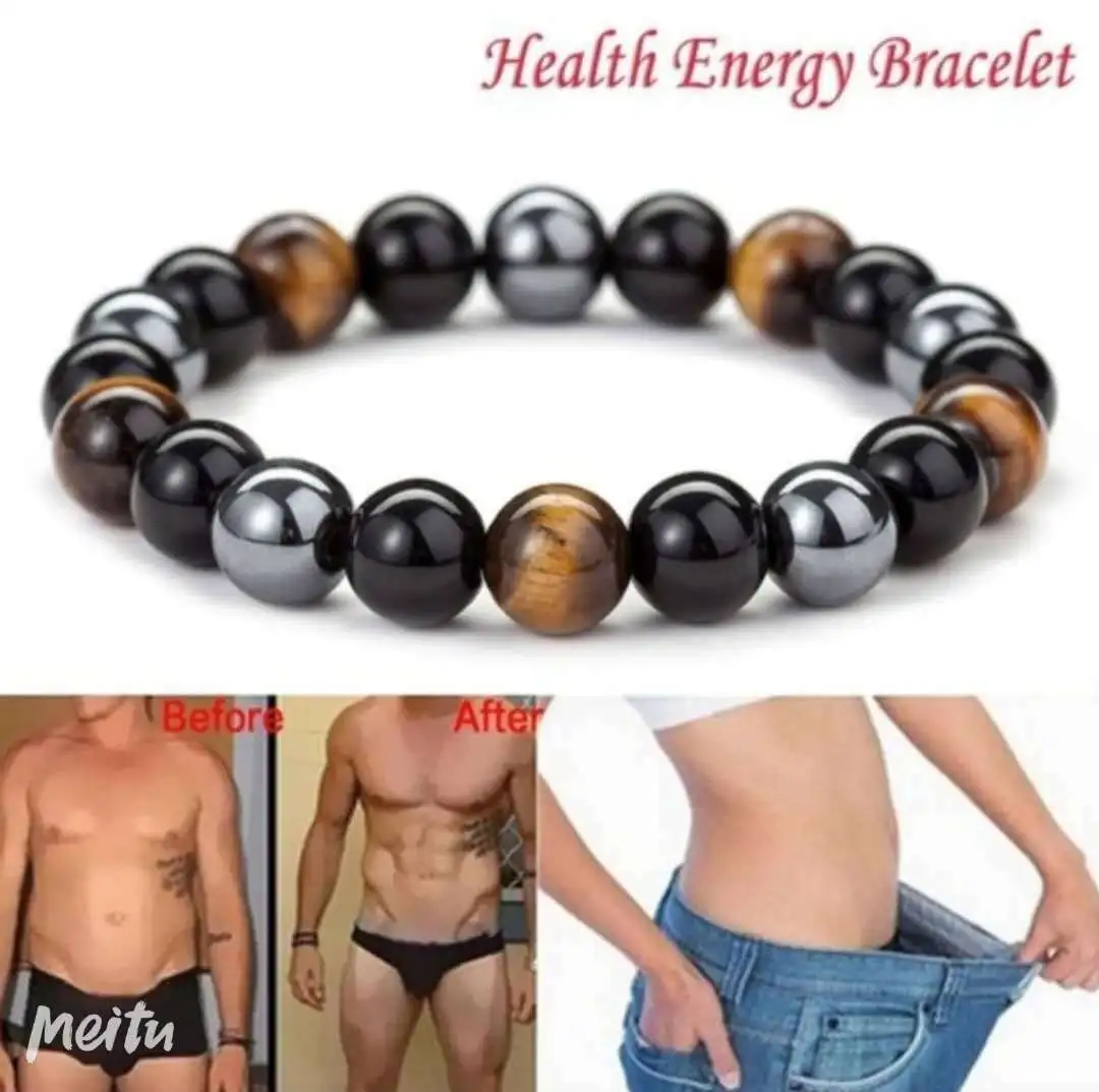 

Beaded Bracelet Tiger's Eye Black Magnet Bracelet European and American Men's and Women's Bracelets Couple Bracelets Wholesale