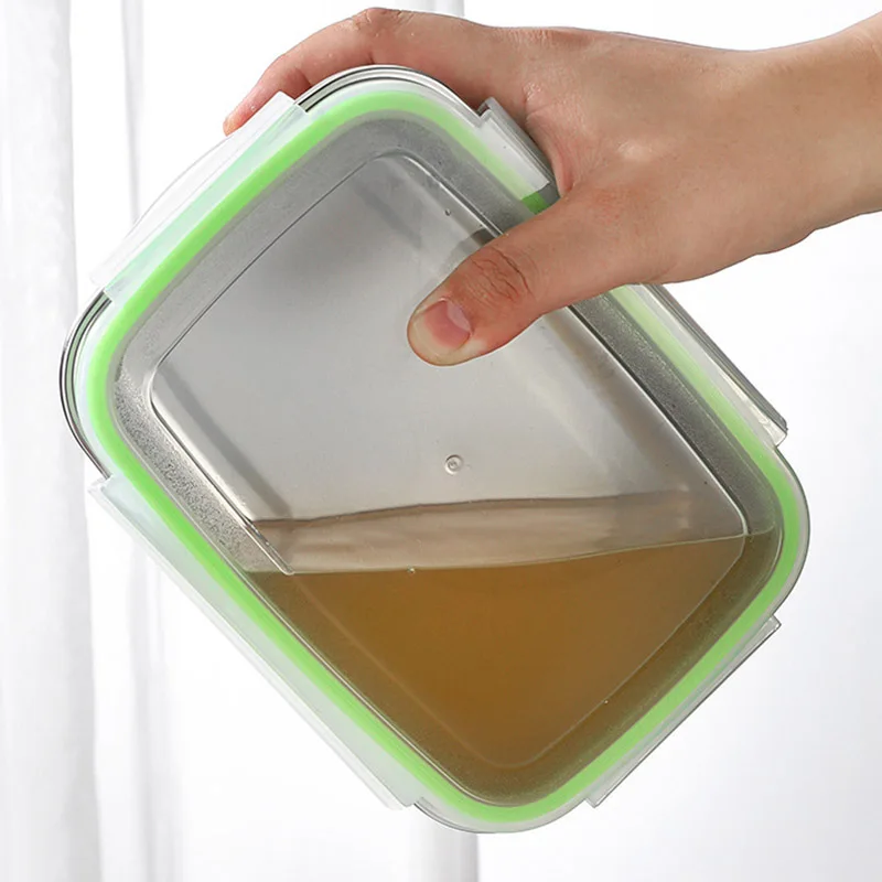 Нержавеющая Сталь 304 Ланч-бокс Контейнер Для Сохранения Свежести С Крышкой