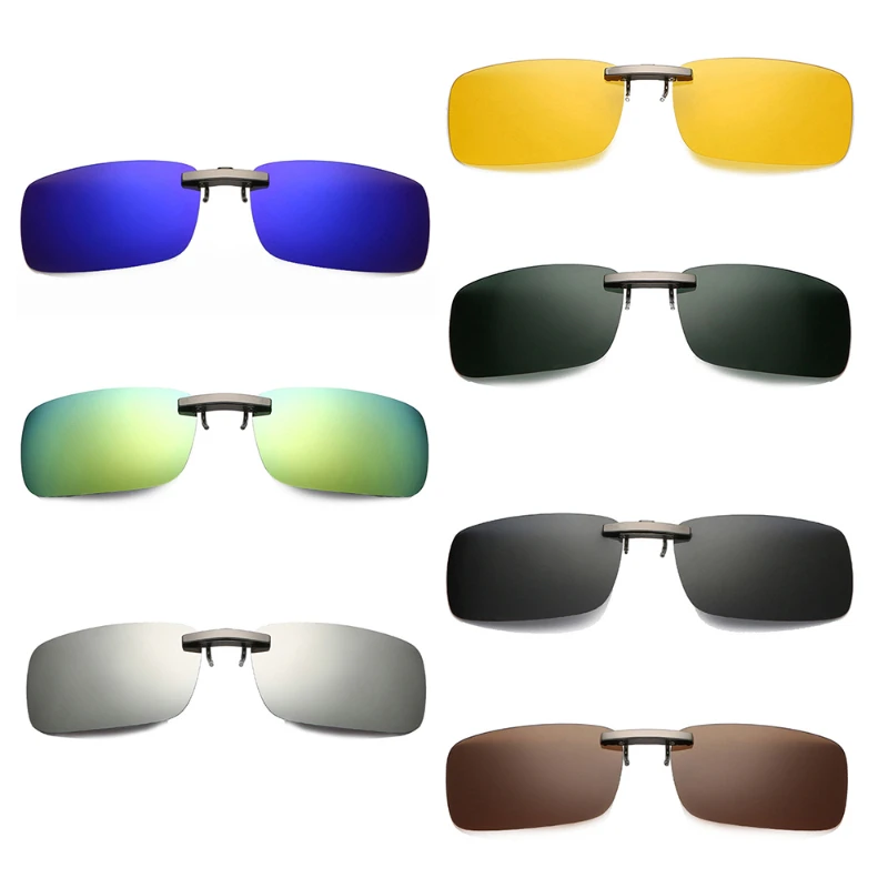 Goggles Driver Glasses Detachable Tac Lens  Polarizing Sunglasses Color Film Clip On Uv400  Myopia Glasses Clip