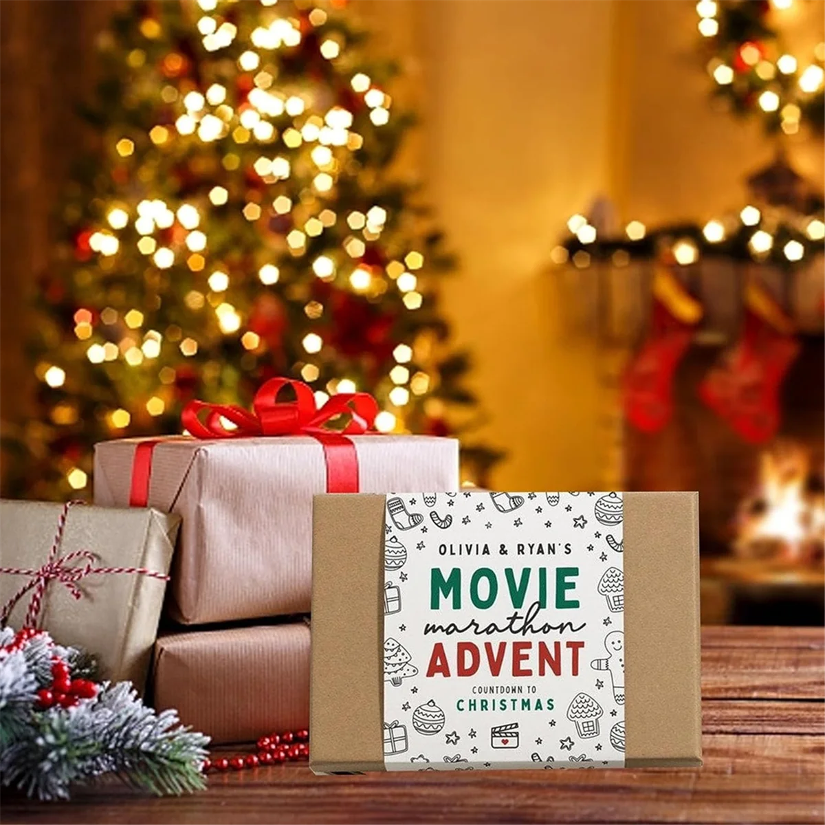 Рождественские открытки-календарь 24 шт. набор рождественских календарей