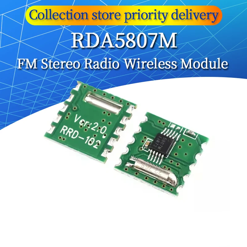 Беспроводной модуль FM стерео RDA5807M для Arduino RRD-102V2.0 2 7-3 6 V DC RDA5807