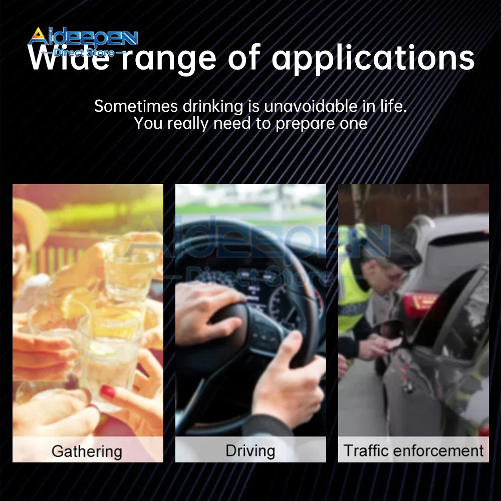 RD930 Type-C цифровой тестер алкоголя в выдыхаемом воздухе автомобильный алкотестер