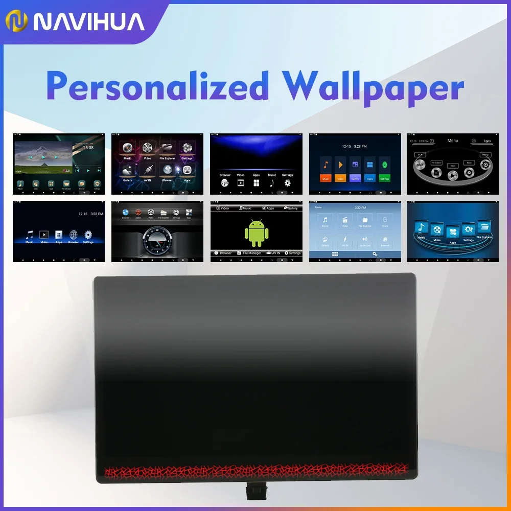 Монитор Navihua для подголовника автомобиля сенсорный экран IPS Android 11