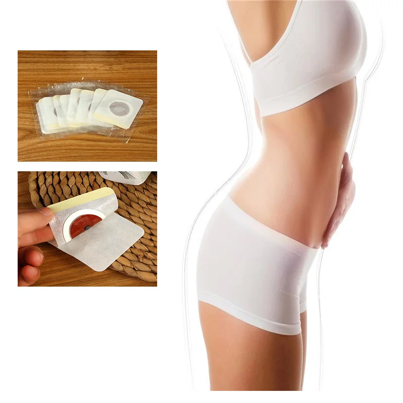 

10 Pieces Belly Button Stickers Belly Slimming Anti-Cellulite Natural Herbal Waist Pads Belly Fat Burning Weight Loss Stickers