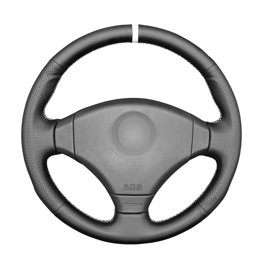 Сшитая вручную черная искусственная кожа чехол на руль для Honda Integra Тип R DC2 Civic EK9