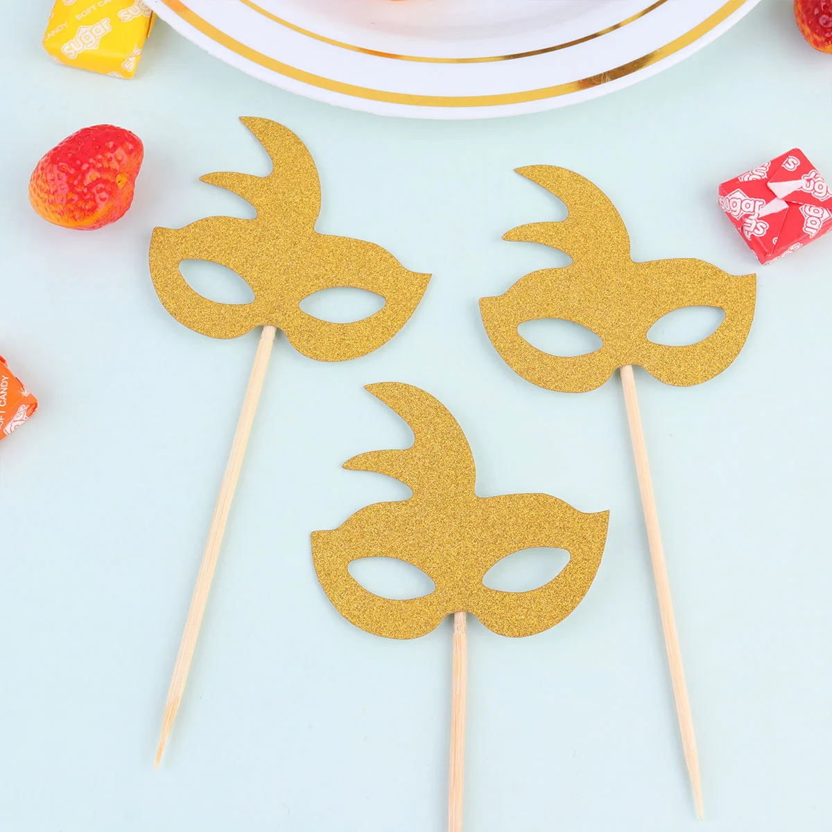 40 шт. карнавальная маска топпер для кексов декоративный выбор торта креативный