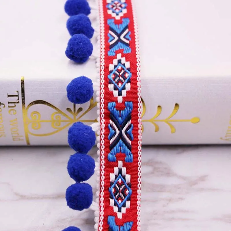 5/2/1 ярд/Лот помпон кисточка шар отделка кружевная ткань Швейные аксессуары