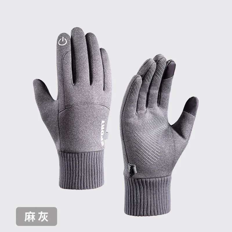 

Winter Women Gloves Men Touchscreen Running Anti-Skid Reflective Waterproof Windproof Warm Fleece Ski Cycling Sports Gloves