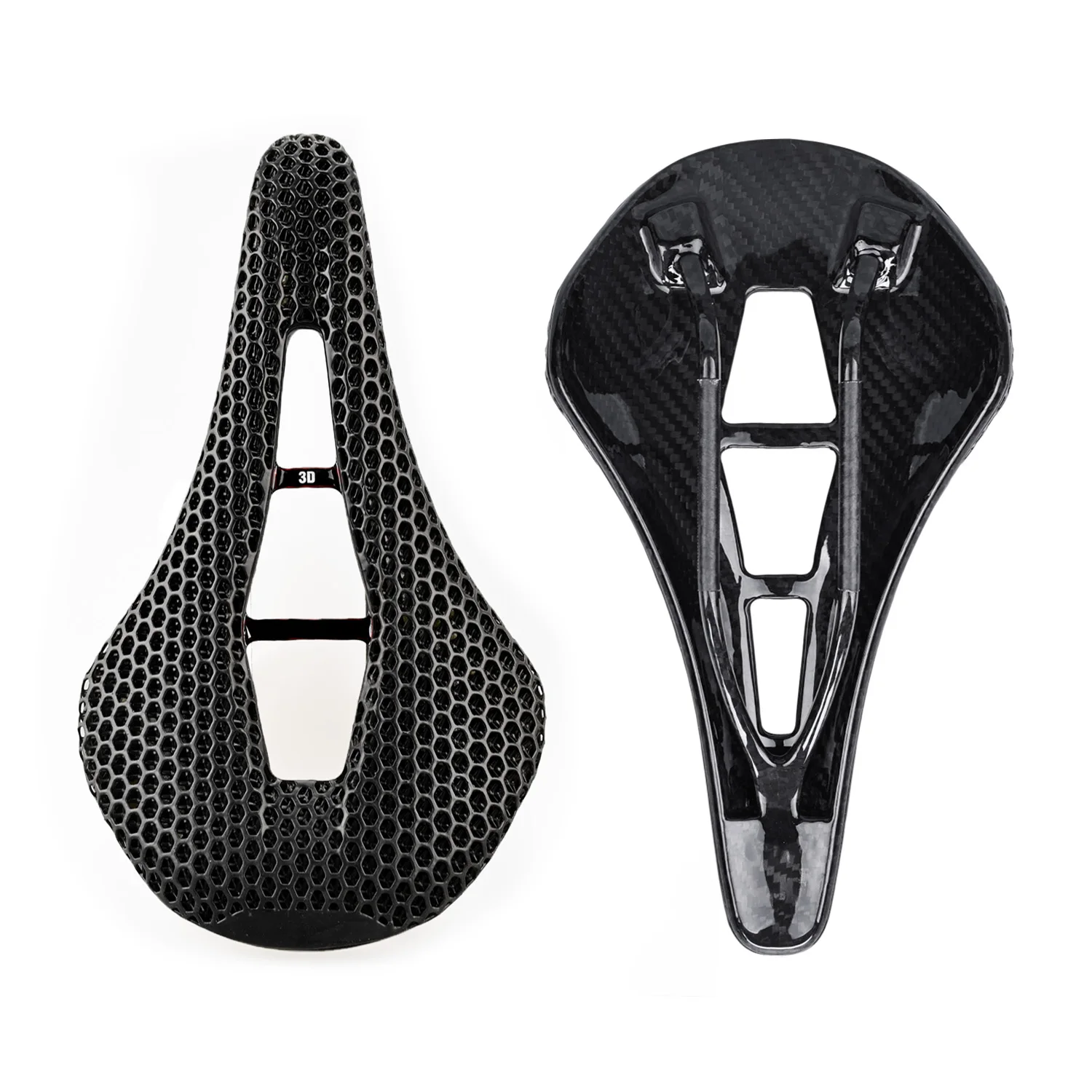 

3D Printed Full Carbon Bike Saddle - Experience Ultimate Comfort and Performance with Adaptive Seat, Mtb Bmx Gravel