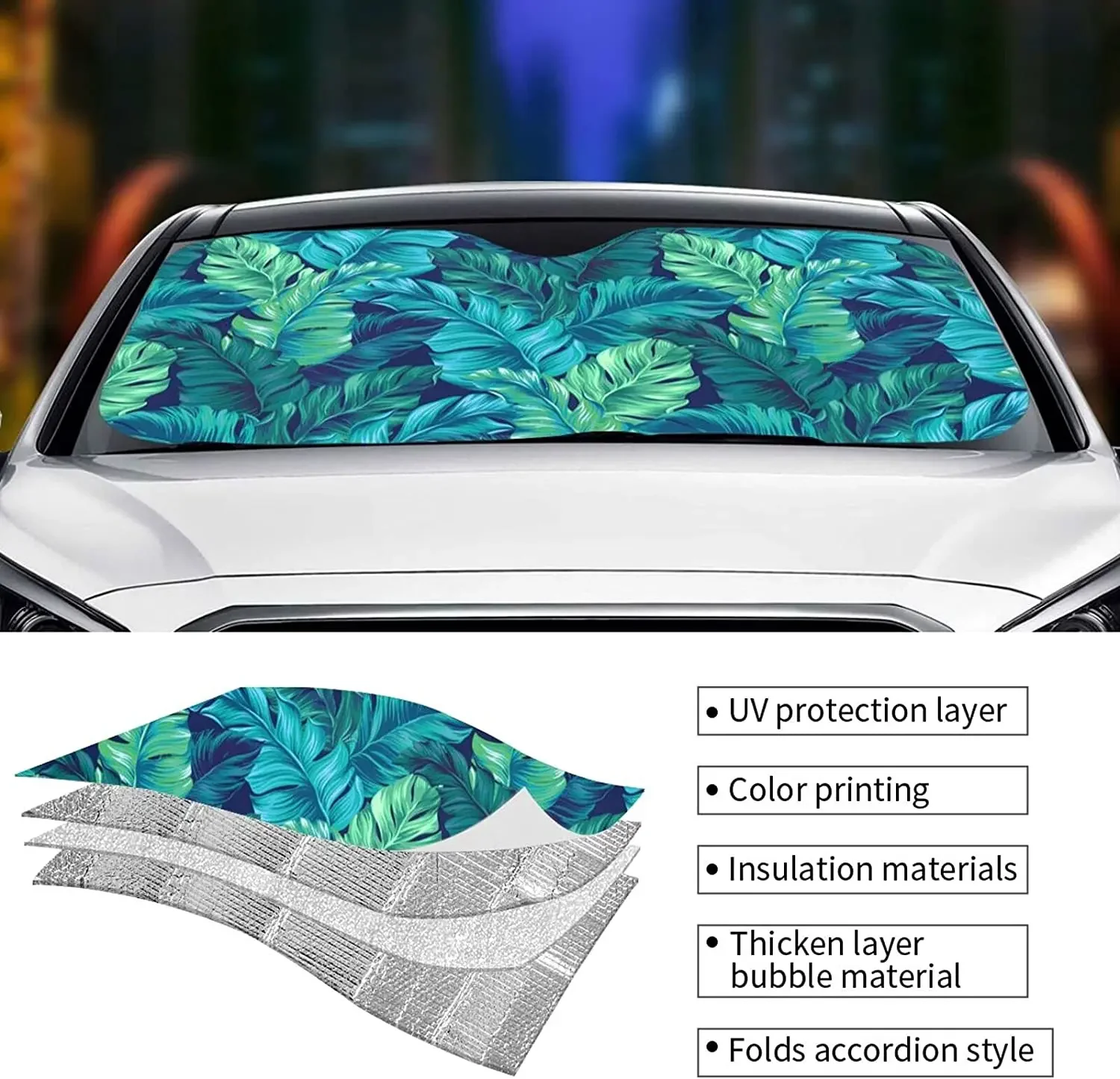 Солнцезащитный козырек на лобовое стекло автомобиля 51X27 5 дюйма