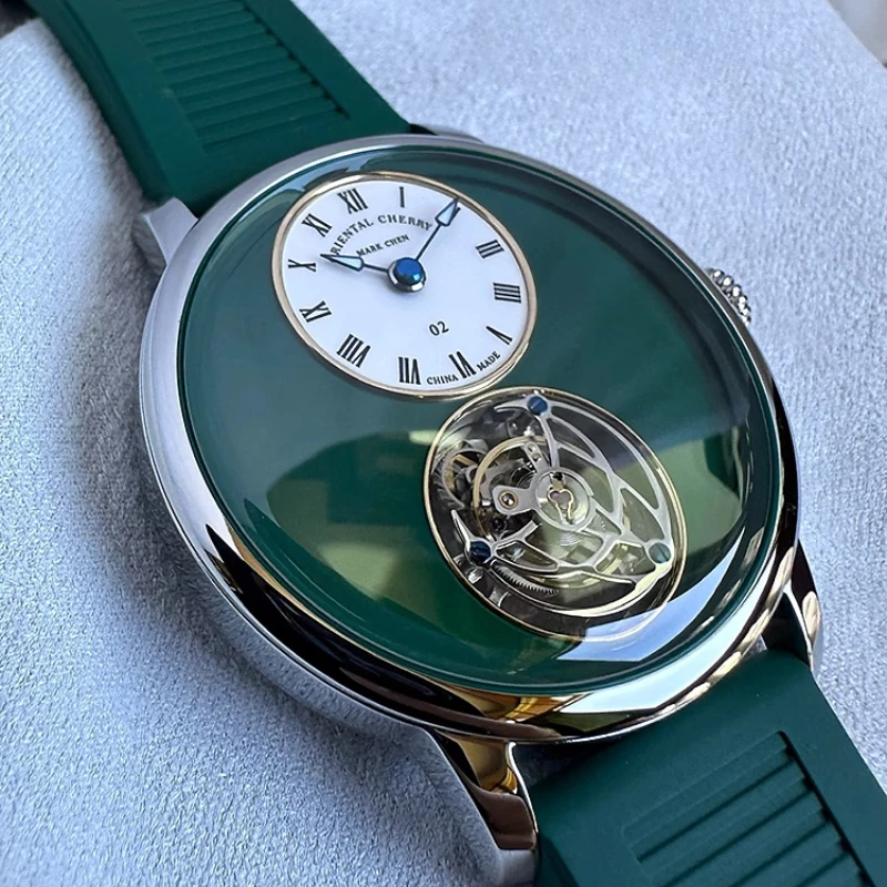 Механические часы ORIENTAL CHERRY MC-02 серии CAL.6340 Jichen Flying Tourbillon Сакура